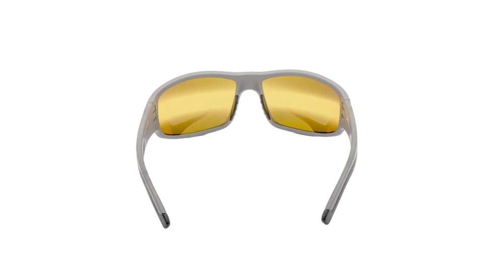 Strike King S11 Optics Sunglasses, Bi-Gradient Yellow Spotlight Lens, Caddo Matte Grey, SG-S1179
