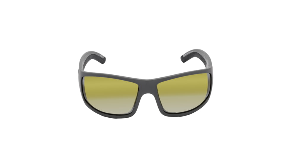 Strike King S11 Optics Sunglasses, Bi-Gradient Yellow Spotlight Lens, Caddo Matte Grey, SG-S1179