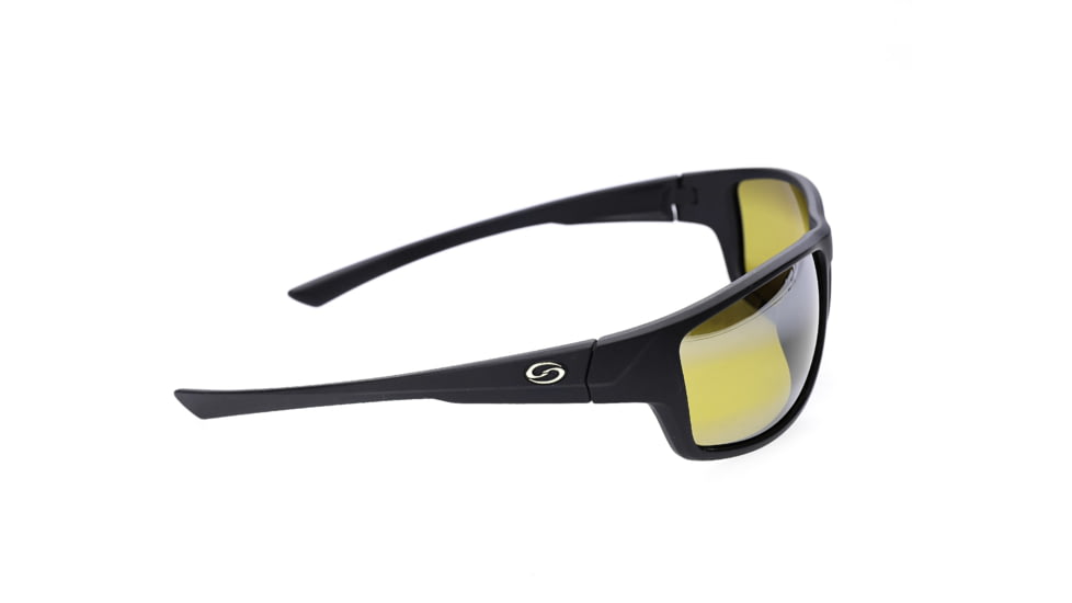 Strike King S11 Optics Sunglasses, Bi-Gradient Yellow Spotlight Lens, Eutaw Matte Black, SG-S1138