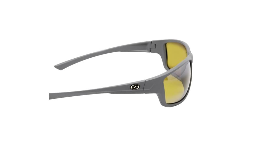 Strike King S11 Optics Sunglasses, Bi-Gradient Yellow Spotlight Lens, Eutaw Matte Grey, SG-S1135