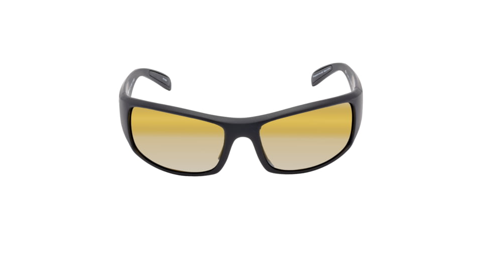 Strike King S11 Optics Sunglasses, Bi-Gradient Yellow Spotlight Lens, Okeechobee Matte Black, SG-S11601