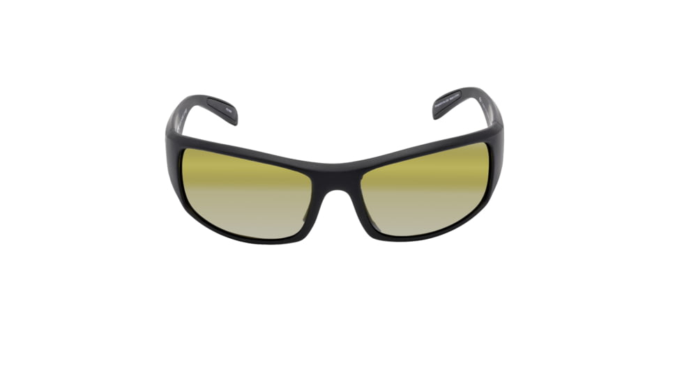 Strike King S11 Optics Sunglasses, Bi-Gradient Yellow Spotlight Lens, Okeechobee Matte Black, SG-S11601
