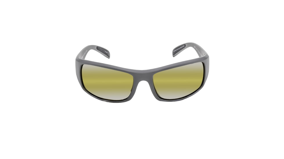 Strike King S11 Optics Sunglasses, Bi-Gradient Yellow Spotlight Lens, Okeechobee Matte Grey, SG-S11602