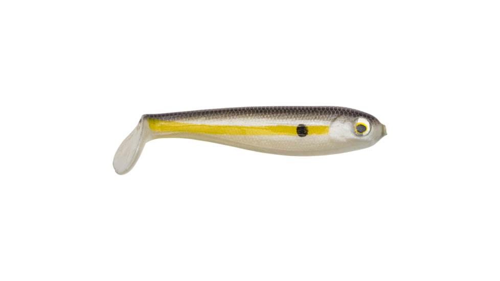 Strike King Shadalicious Fishing Lure, Soft Plastic Swimbait, Chartreuse Shad, 3 1/2in, 6-Pack, SHDLC3.5-598, SHDLC3.5-598