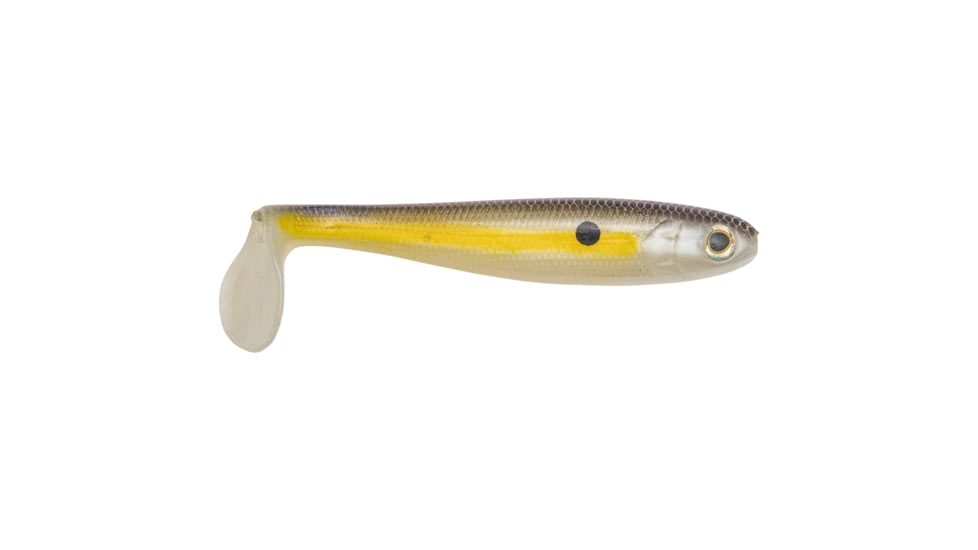 Strike King Shadalicious Fishing Lure, Soft Plastic Swimbait, Chartreuse Shad, 4 1/2in, 6-Pack, SHDLC4.5-598, SHDLC4.5-598