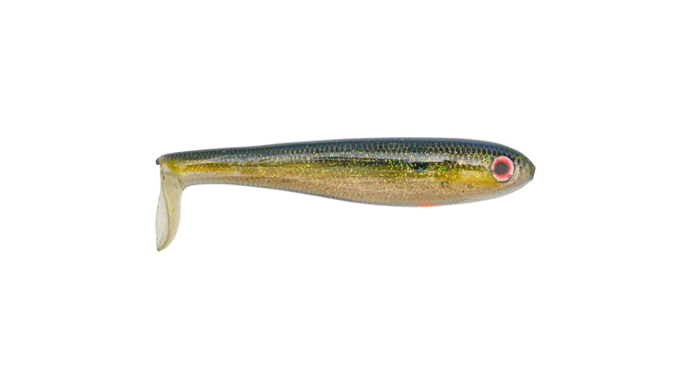 Strike King Shadalicious Fishing Lure, Soft Plastic Swimbait, Clear Ghost Sexy Shad, 3 1/2in, 6-Pack, SHDLC3.5-500, SHDLC3.5-500