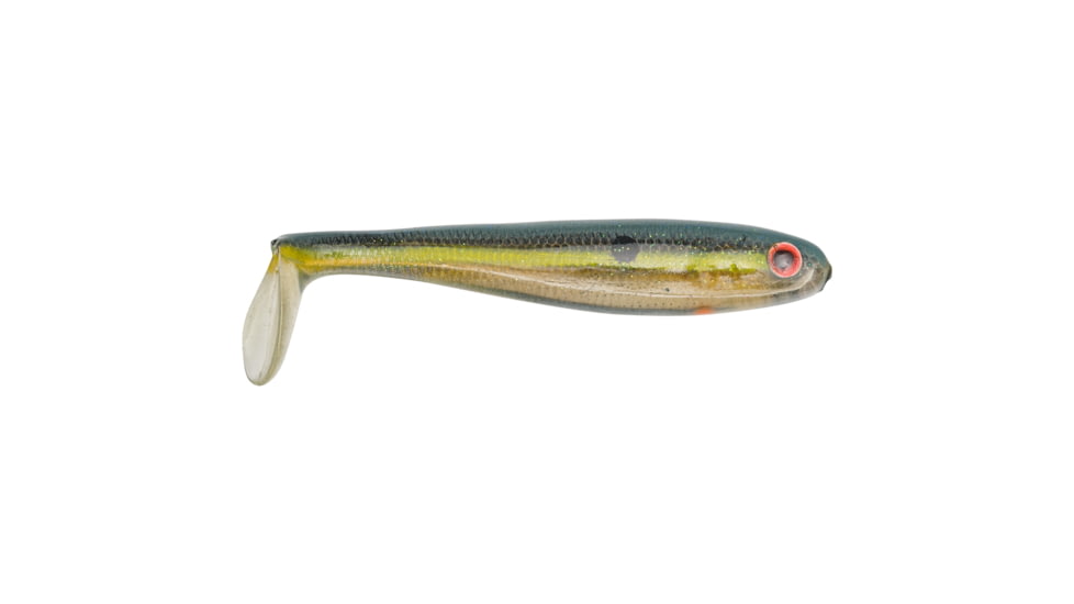 Strike King Shadalicious Fishing Lure, Soft Plastic Swimbait, Clear Ghost Sexy Shad, 4 1/2in, 6-Pack, SHDLC4.5-500, SHDLC4.5-500