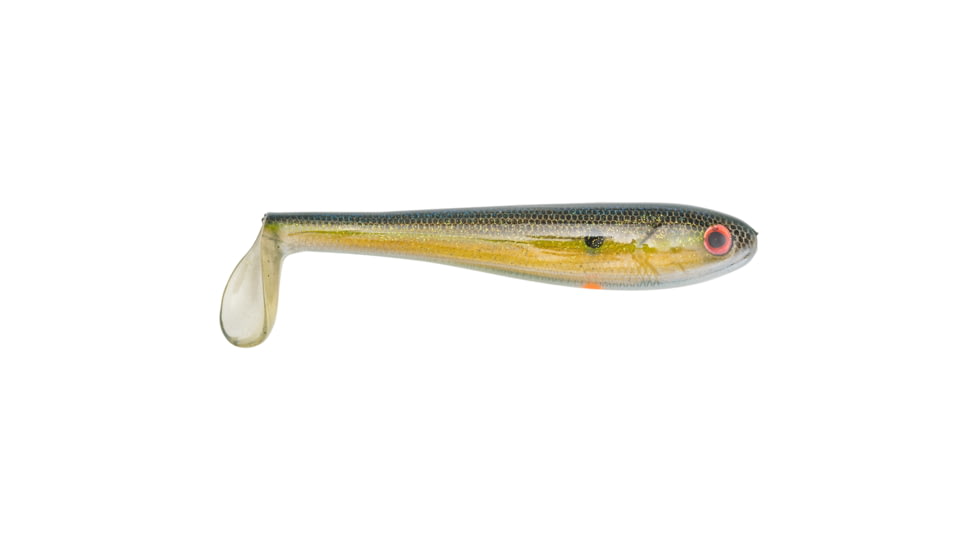 Strike King Shadalicious Fishing Lure, Soft Plastic Swimbait, Clear Ghost Sexy Shad, 5 1/2in, 5-Pack, SHDLC5.5-500, SHDLC5.5-500
