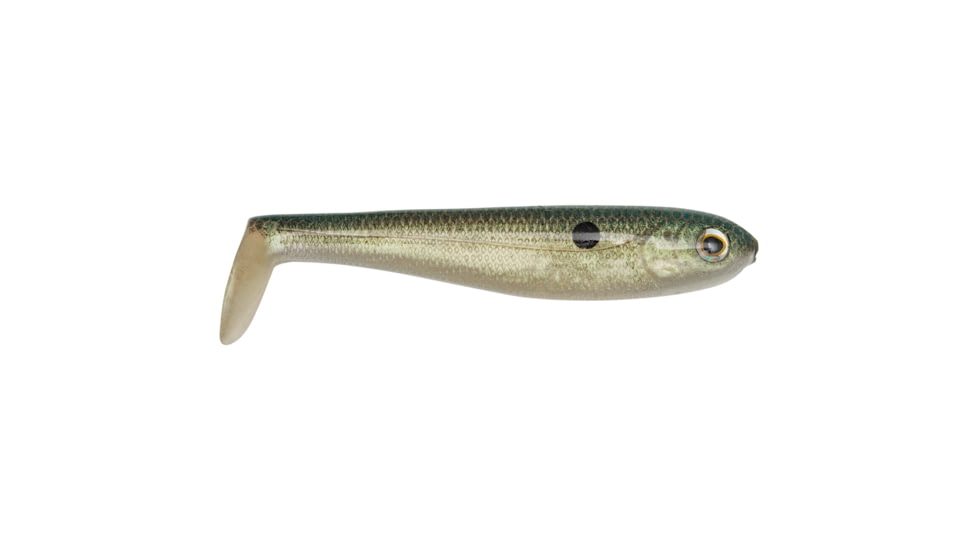 Strike King Shadalicious Fishing Lure, Soft Plastic Swimbait, Green Gizzard Shad, 3 1/2in, 6-Pack, SHDLC3.5-568, SHDLC3.5-568