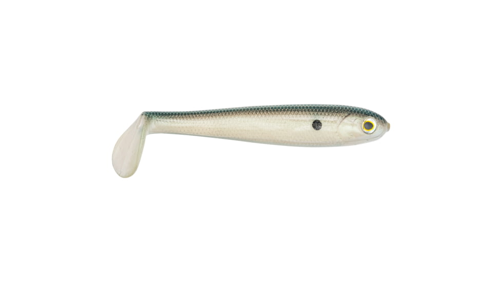 Strike King Shadalicious Fishing Lure, Soft Plastic Swimbait, Green Gizzard Shad, 5 1/2in, 5-Pack, SHDLC5.5-568, SHDLC5.5-568
