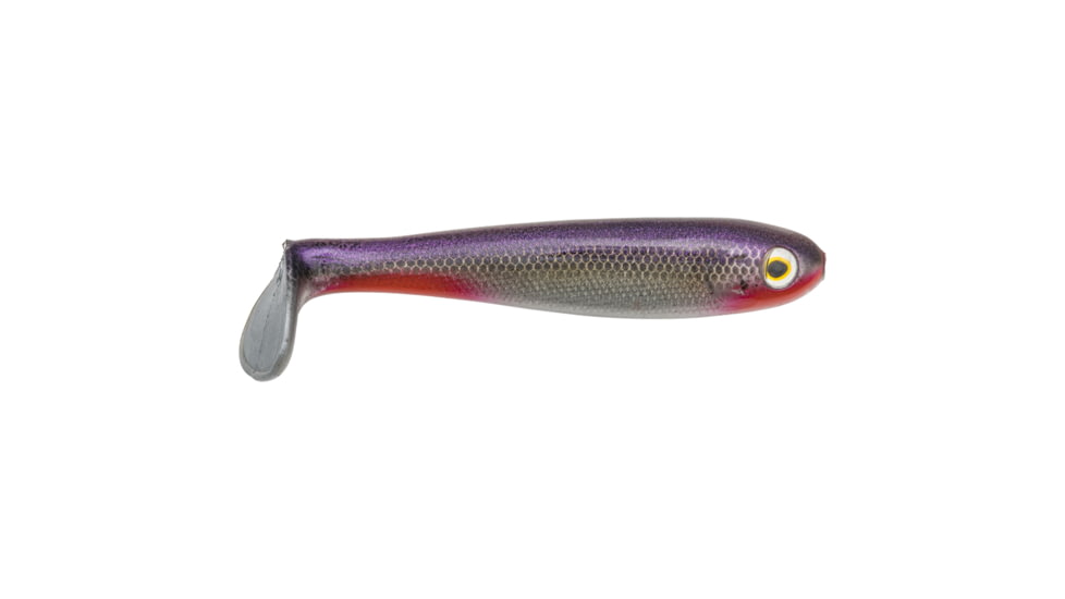 Strike King Shadalicious Fishing Lure, Soft Plastic Swimbait, Neon Ghost Minnow, 3 1/2in, 6-Pack, SHDLC3.5-512, SHDLC3.5-512