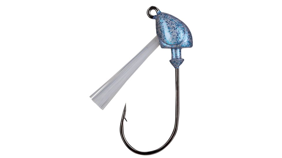 Strike King Squadron Swimbait Head w/Weedguard, Blue Glimmer, 3/4 oz, SSHW34-45