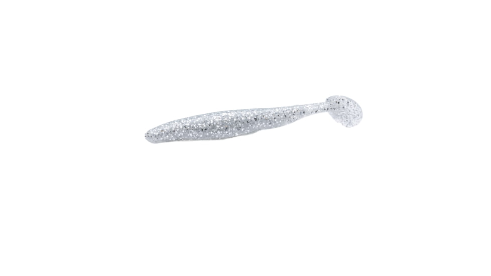 Strike King KVD Perfect Plastics Swim’n Caffeine Shad Fishing Lure, Soft Plastic Boot Tail Minnow, Salt Impregnated, Coffee Scent Technology, 5in, 7-Pack, Carolina Chrome, SCSD5-475