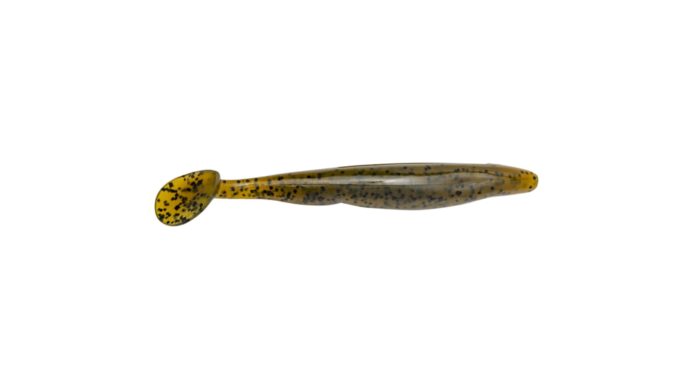 Strike King KVD Swim’n Caffeine Shad Fishing Lure, Soft Plastic Swimbait Fishing Lure, Green Pumpkin, 4in, 7-Pack, ??SCSD4-46, SCSD4-46