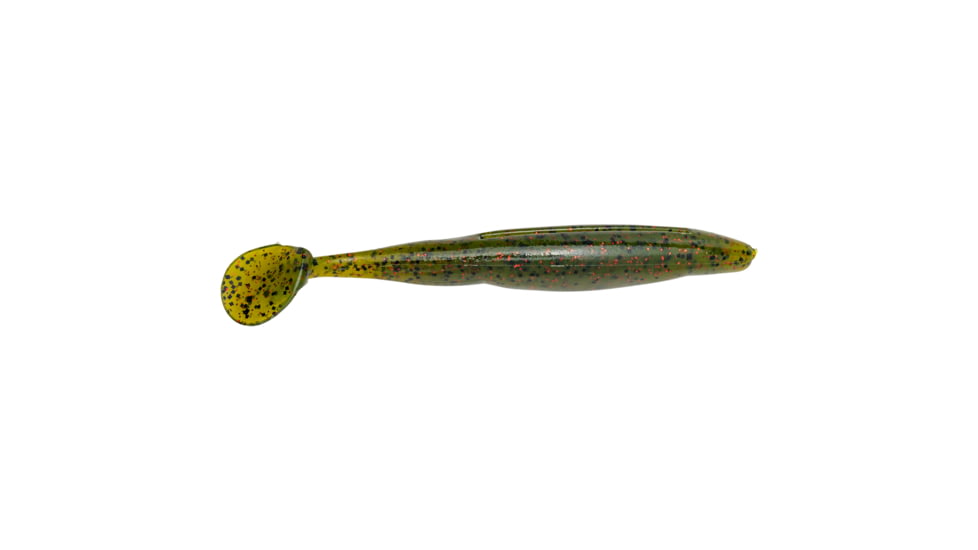 Strike King KVD Swim’n Caffeine Shad Fishing Lure, Soft Plastic Swimbait Fishing Lure, Watermelon Seed w/ Red Flake, 5in, 7-Pack, ??SCSD5-18, SCSD5-18