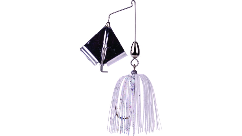 Strike King Swinging Sugar Buzz Jointed Buzzbait, Super White, 1/4oz, 1 Pack, SSB14-204