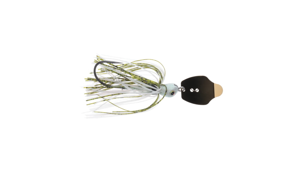 Strike King Thunder Cricket Gold Fishing Lure, Vibrating Swim Jig, Olive Shad, 3/8oz, TCGVSJ38-453, TCGVSJ38-453