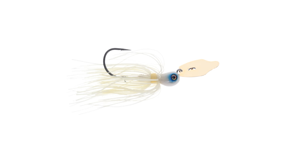 Strike King Thunder Cricket Gold Fishing Lure, Vibrating Swim Jig, Pro Bone, 1/2oz, TCGVSJ12-299, TCGVSJ12-299