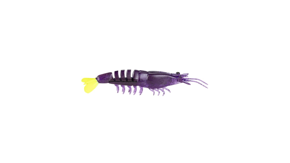 Strike King Tidal Shrimp Swimbait, Purple Firetiger, 4.25in, TSB425-516