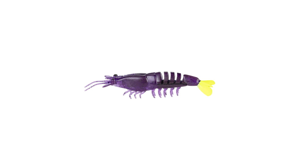 Strike King Tidal Shrimp Swimbait, Purple Firetiger, 4.25in, TSB425-516