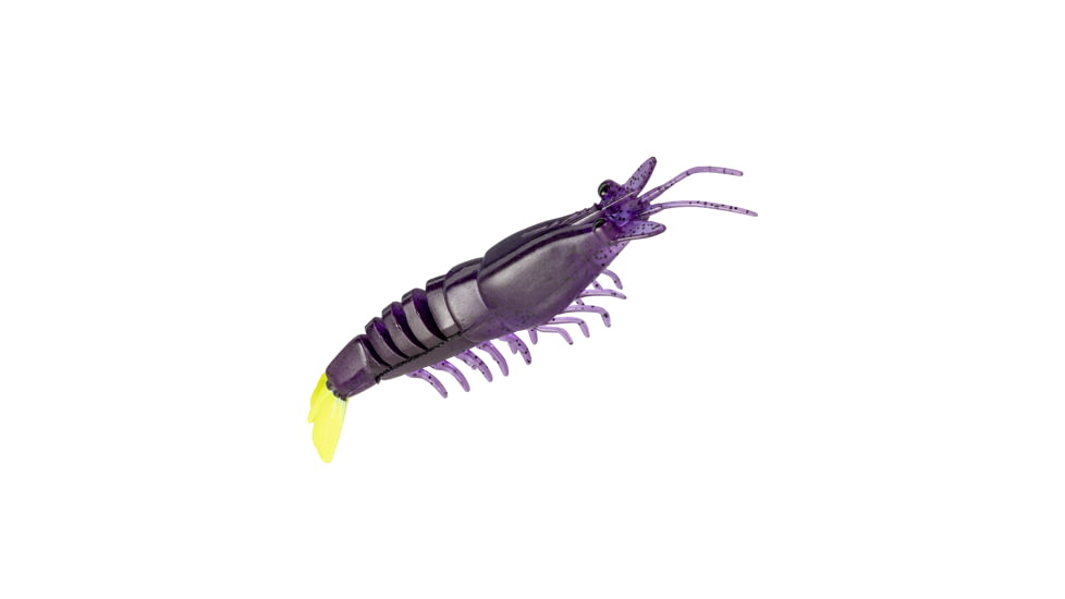 Strike King Tidal Shrimp Swimbait, Purple Firetiger, 4.25in, TSB425-516