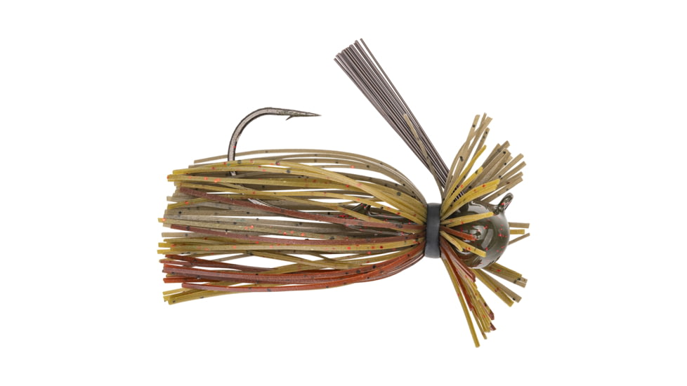 Strike King Tour Grade Football Finesse Jig, Football Jig Fishing Lure, Green Pumpkin Craw, 3/8oz, TGFFJ38-46, TGFFJ38-46