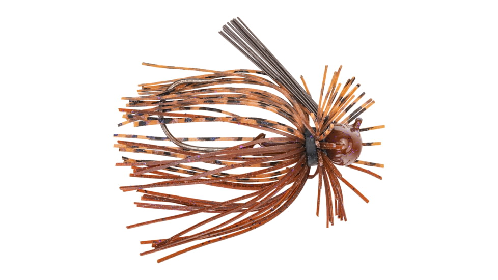 Strike King Tour Grade Football Finesse Jig, Football Jig Fishing Lure, PB&amp;J, 1/4oz, TGFFJ-51, TGFFJ-51