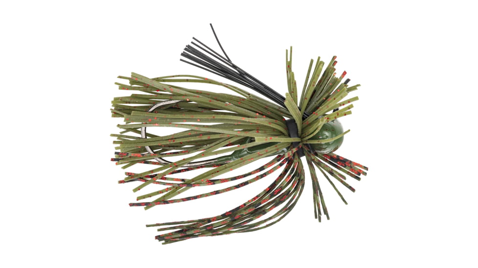 Strike King Tour Grade Football Finesse Jig, Football Jig Fishing Lure, Watermelon Seed w/ Red Flake, 1/4oz, TGFFJ-18, TGFFJ-18