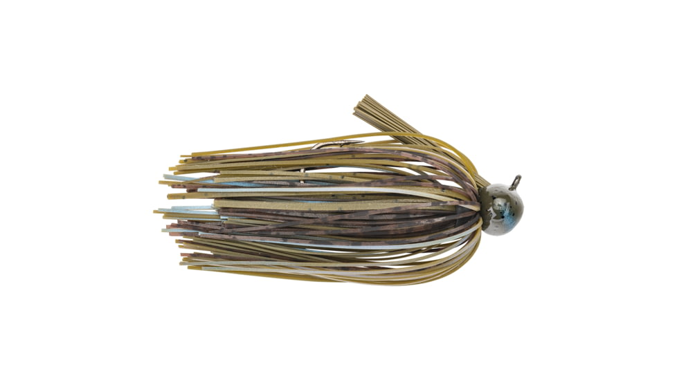 Strike King Tour Grade Football Jig Fishing Lure, Skirted Football Jig, Blue Craw, 3/8oz, TDJ38-108, TDJ38-108