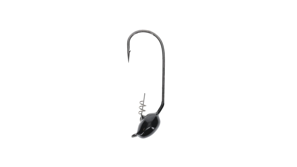 Strike King Tour Grade Mini-Mag Jig Head, Jig Head Fishing Lure, Black, 1/4oz, 2-Pack, TGMMJH14-10, TGMMJH14-10