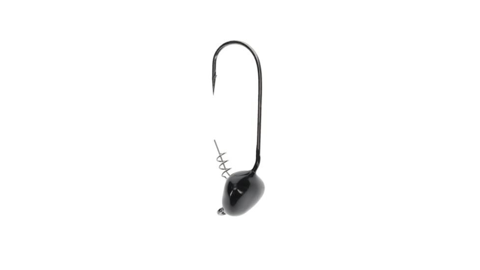 Strike King Tour Grade Mini-Mag Jig Head, Jig Head Fishing Lure, Black, 3/8oz, 2-Pack, TGMMJH38-10, TGMMJH38-10