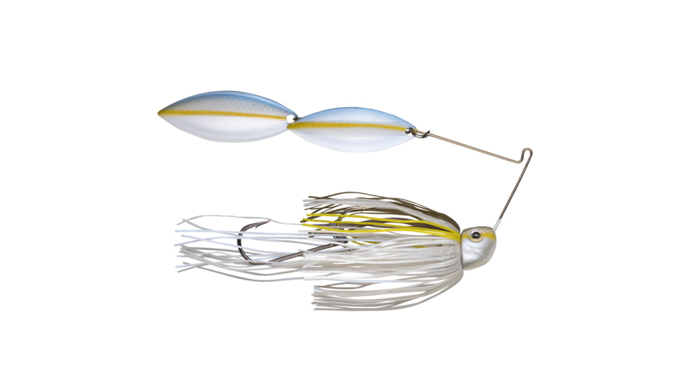 Strike King Tour Grade Painted Blade Spinnerbait, Bass Fishing Lure, Sexy Blue Back Herring, 1/2oz, TGSB12WW-586P, TGSB12WW-586P