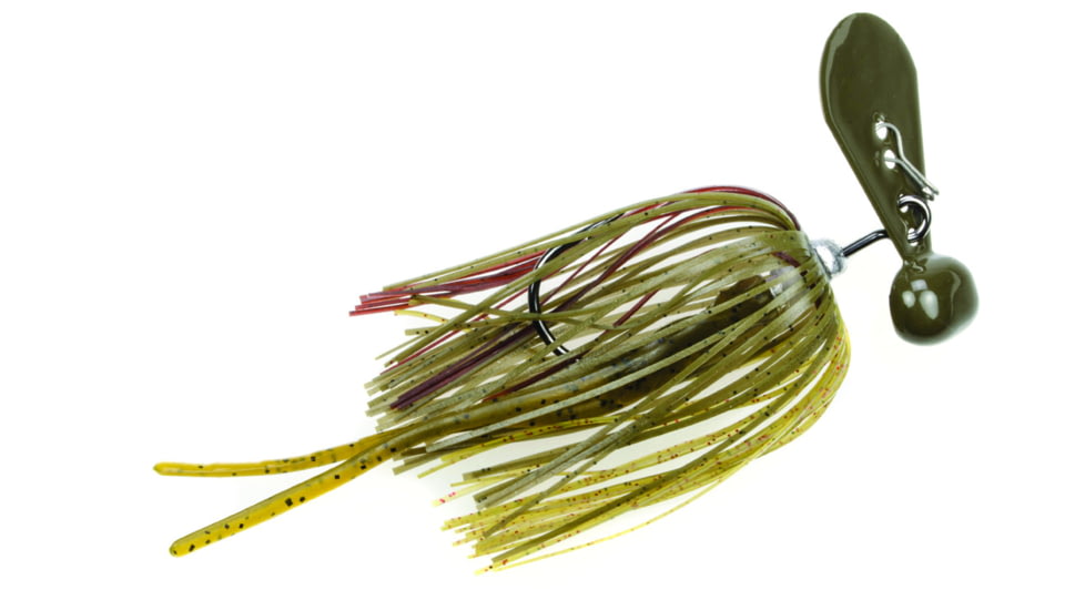 Strike King Tour Grade Rage Blade Swim Jig, 3/8 oz, Green Pumpkin,1pk, TGRB38-46