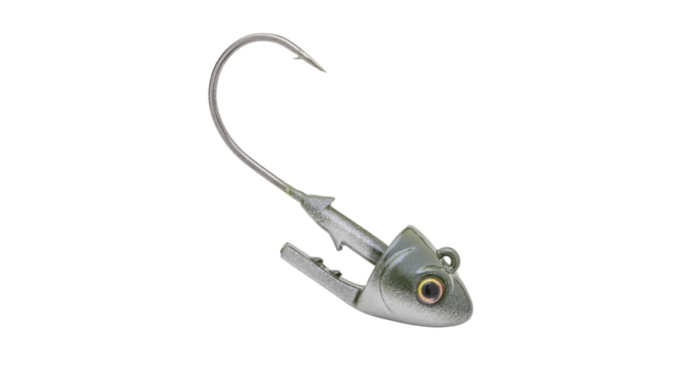 Strike King Tour Grade Rage Swimmin’ Head Fishing Lure, Precision Weighted Swimbait Jighead, 4/0 Medium Wire Hook, 3/8oz, KVD Magic, TGRGSH38-141
