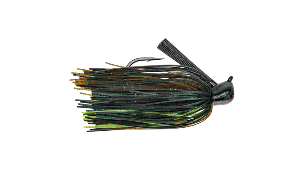 Strike King Tour Grade Skipping Jig Fishing Lure, Skirted Skipping Jig, Texas Craw, 3/8oz, TGSKJ38-8, TGSKJ38-8