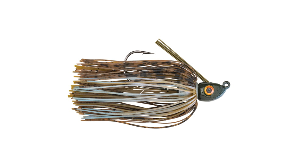 Strike King Tour Grade Swim Jig Fishing Lure, Swim Jig, Blue Craw, 1/4oz, TGSJ14-108, TGSJ14-108
