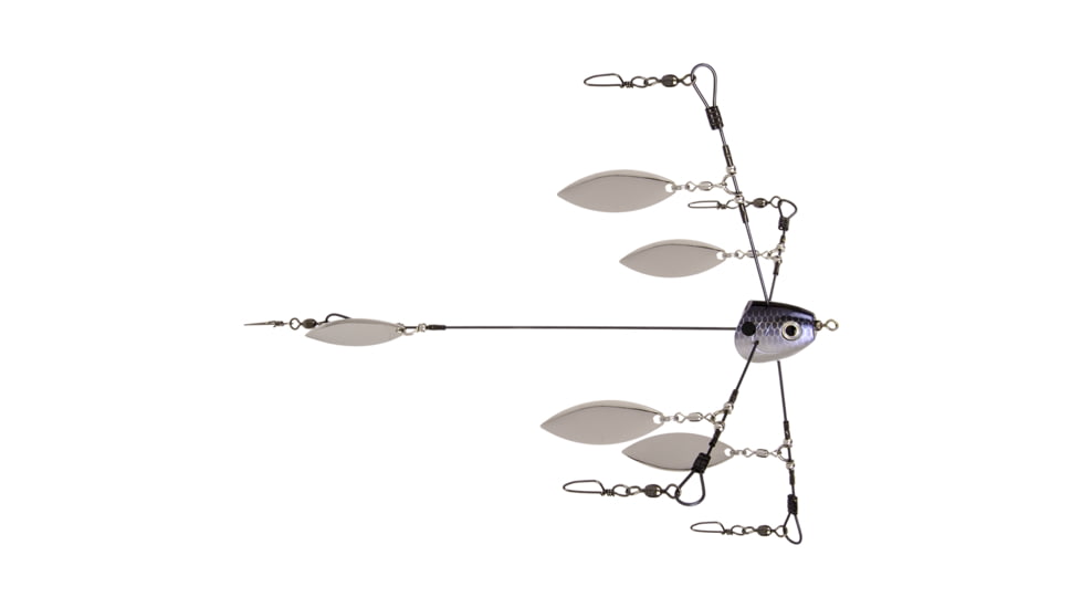 Strike King Tour Grade Titanium Umbrella Rig, Bass Fishing Lure, Blue Gizzard Shad, TGTRSHW-583, TGTRSHW-583