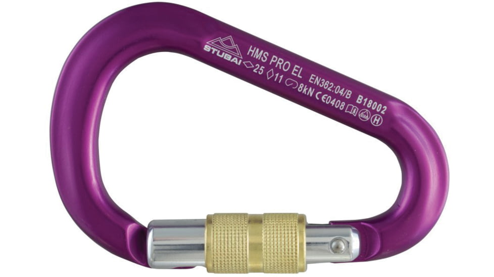 Stubai HMS PRO EASYLOCK Karabiner, Violet, 977781VI
