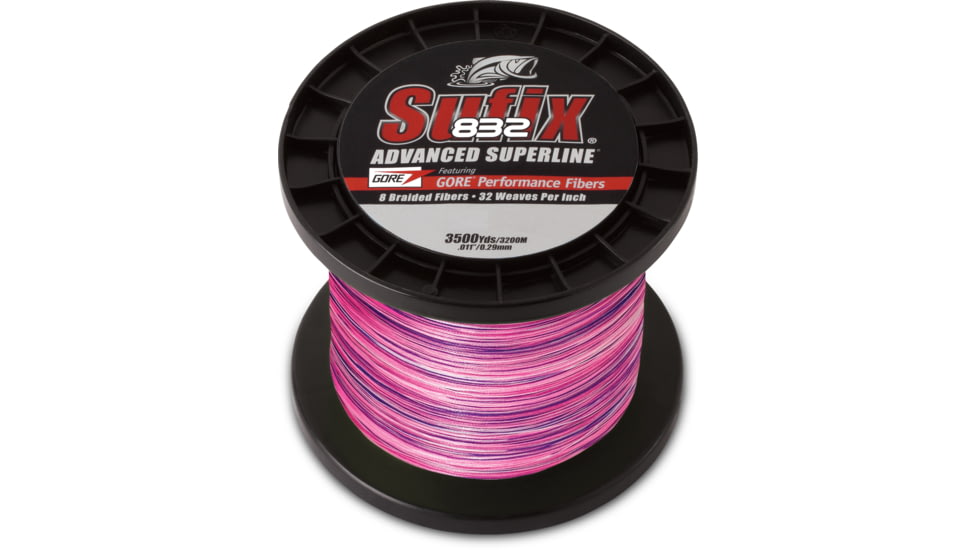 Sufix 832 Advanced Superline, 20 lb Test, 3500 Yard Spool, Sunrise, 660-420SR