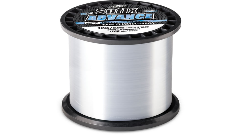 Sufix Advance Fluorocarbon 6lb Line, Clear, 1200 Yds, 679-1006C