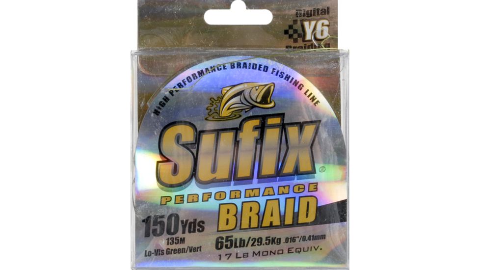 Sufix Performance Braid Low Vis. Green 150 yds - 65 lb 034277