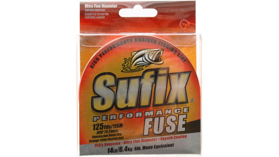 Sufix Performance Fuse Neon Fire 125 yds - 14 lb 047611