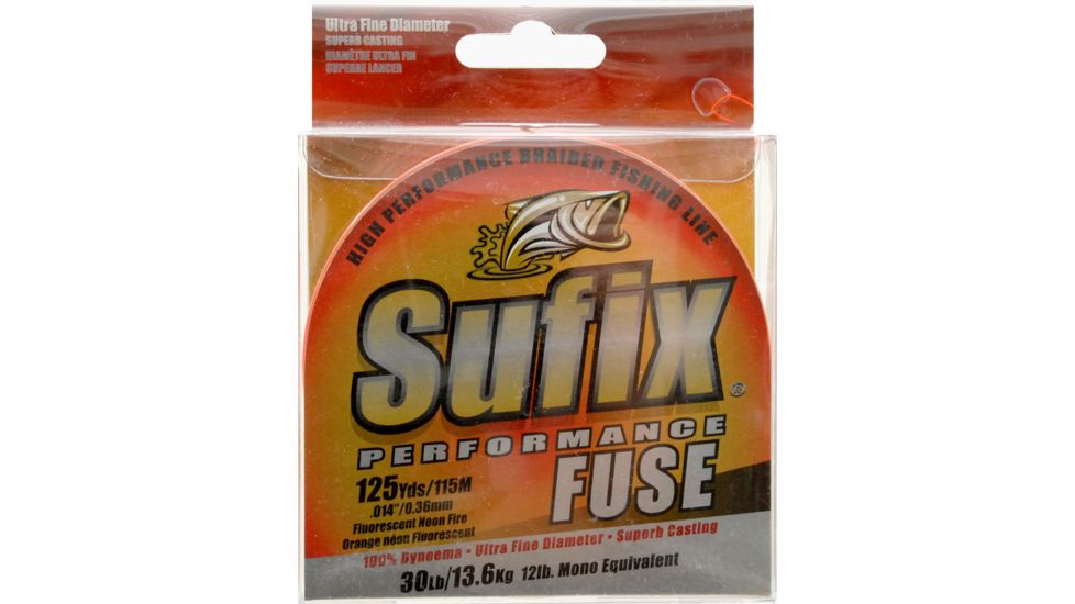 Sufix Performance Fuse Neon Fire 125 yds - 30 lb 047614
