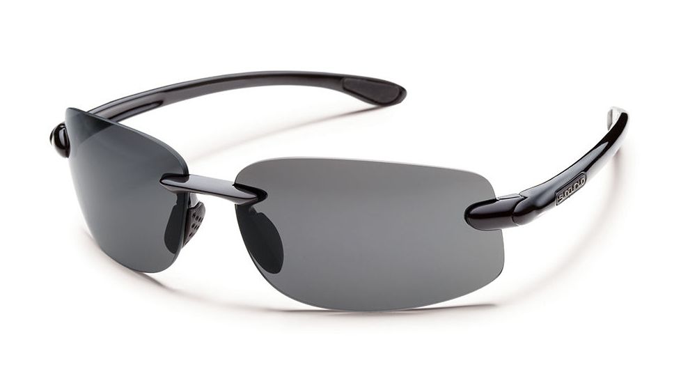 Suncloud Excursion Sunglasses Black Frame Gray Polarized Polycarbonate Lens S-EXPPGYBK