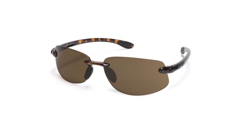 Suncloud Excursion Sun Glasses, Tortoise Frame, Brown Polarized Polycarbonate Lens S-EXPPBRTT