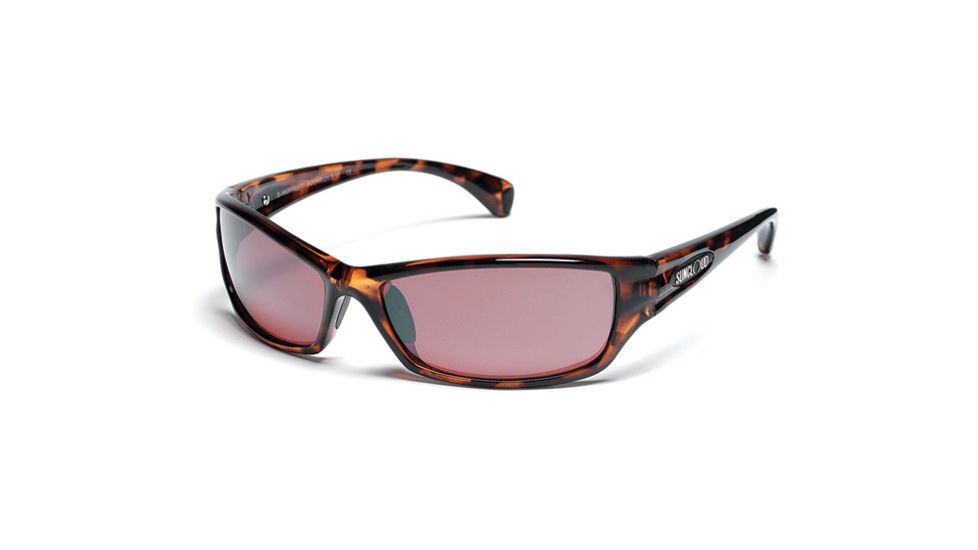 Suncloud Hook Sunglasses, Tortoise Frame, Rose Polarized Polycarbonate Lens S-HKPPRSTT