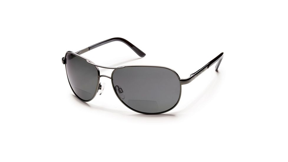 Suncloud Polarized Optics Aviator 1.5 (New) Sunglasses - Gunmetal Frame, Gray Polarized Polycarbonate Lenses S-AVPPGYGM150