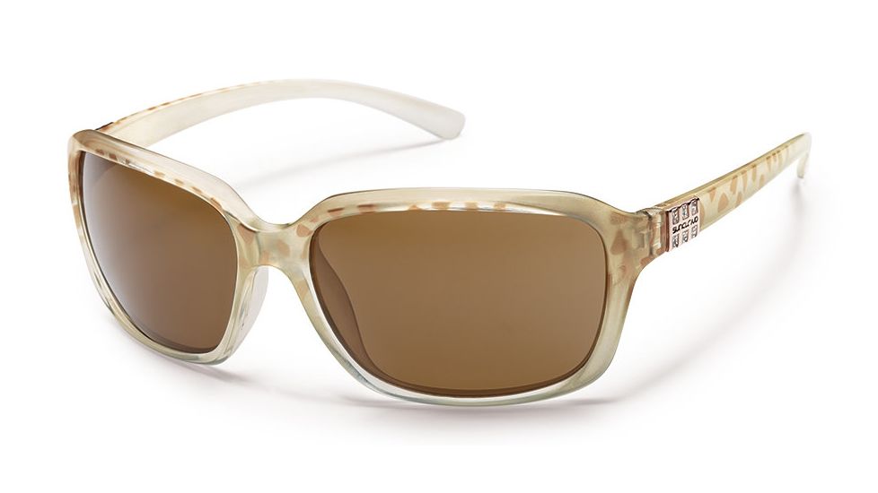 Suncloud Polarized Optics Blossom Sunglasses - Ivory Frame/Brown Polarized Polycarbonate Lens S-BOPPBRIV