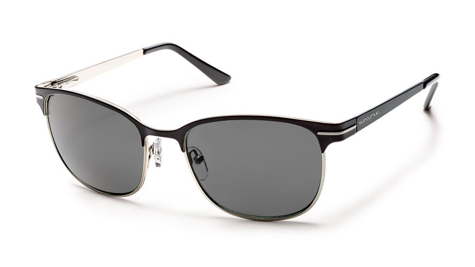 Suncloud Polarized Optics Causeway Sunglasses - Black Frame/Gray Polarized Polycarbonate Lens S-CUPPGYBK