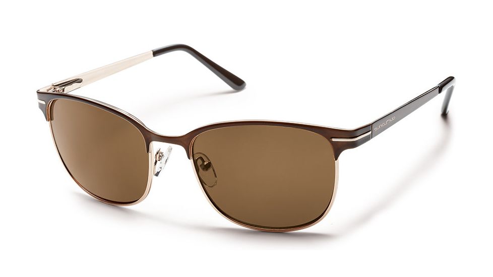 Suncloud Polarized Optics Causeway Sunglasses - Brown Frame/Brown Polarized Polycarbonate Lens S-CUPPBRBR